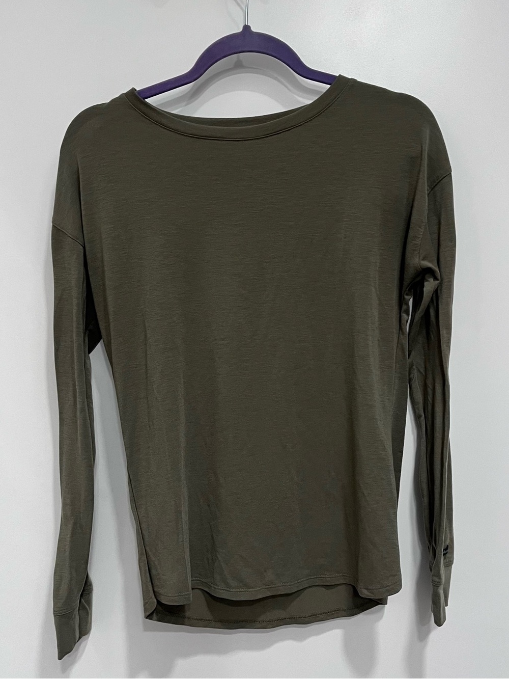 Columbia Base layer Classic Olive Green Long Sleeve Women's Top Small Active
